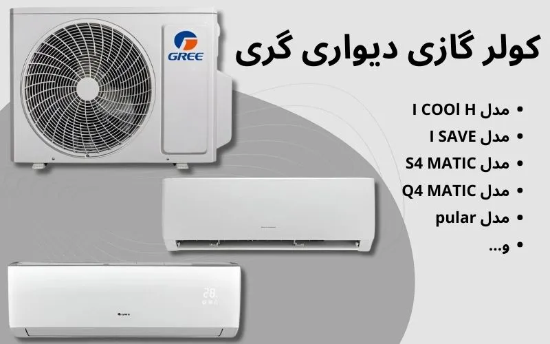 کولر گازی دیواری گری