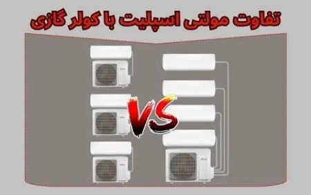 تفاوت مولتی اسپلیت با کولر گازی